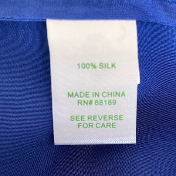 Lilly Pulitzer Sleeveless Blouse in Royal Blue Size Medium - Picture 4 of 5